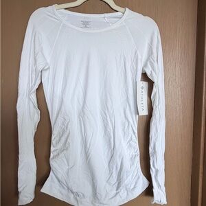 Athleta Women's Classic White Long Sleeve Tee